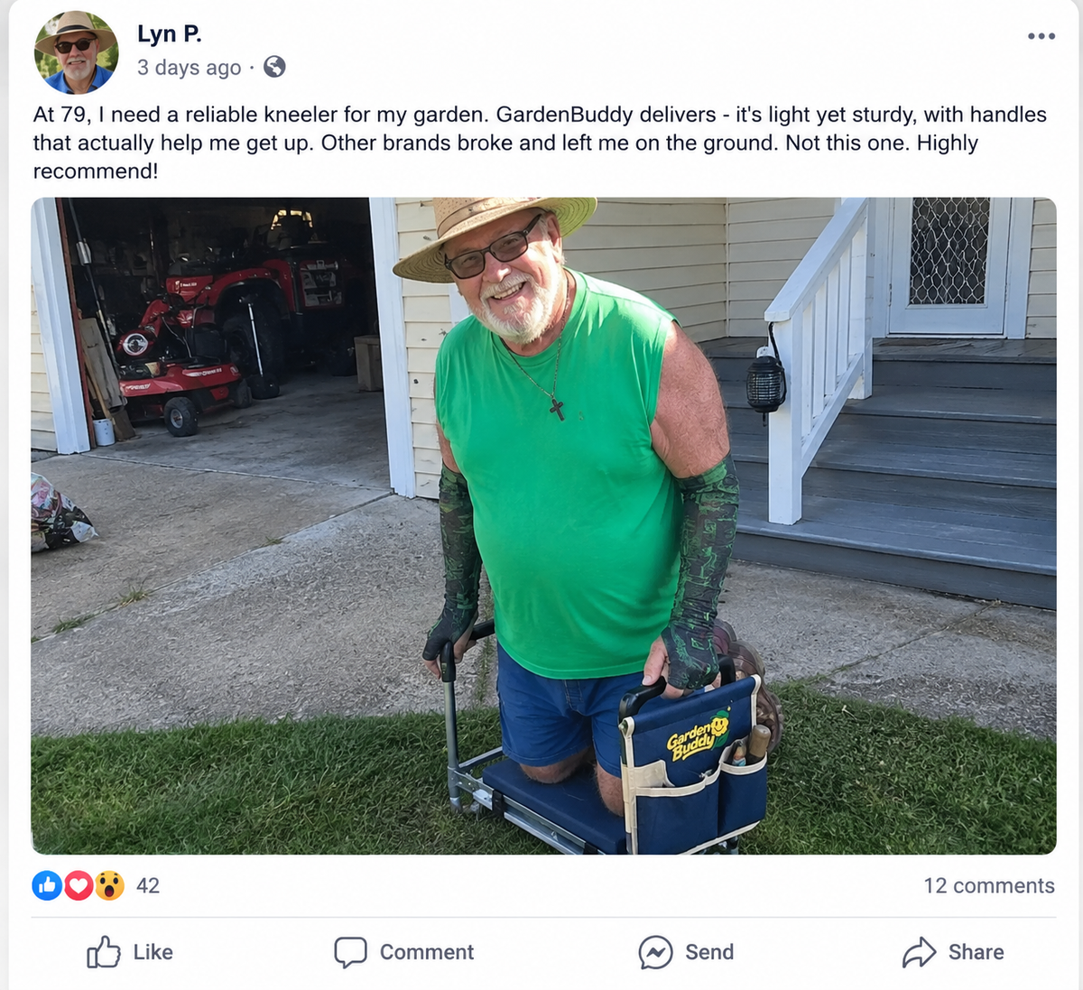 Facebook post from Lyn P.