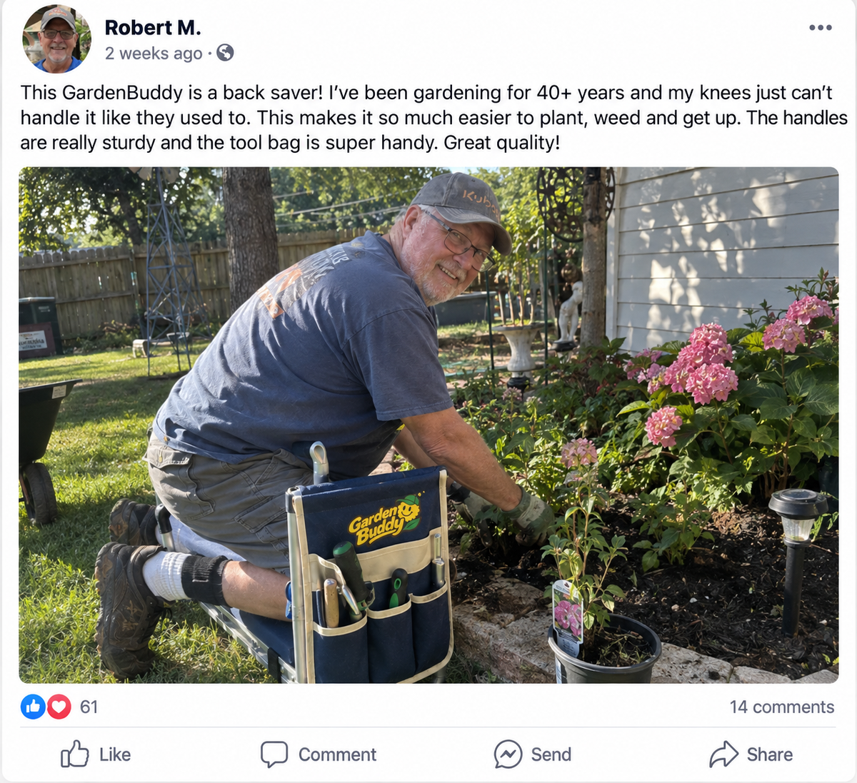 Facebook post from Robert M.