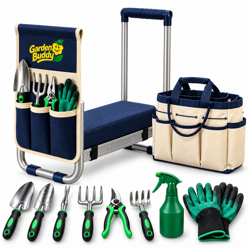 The Garden Buddy with the tool set